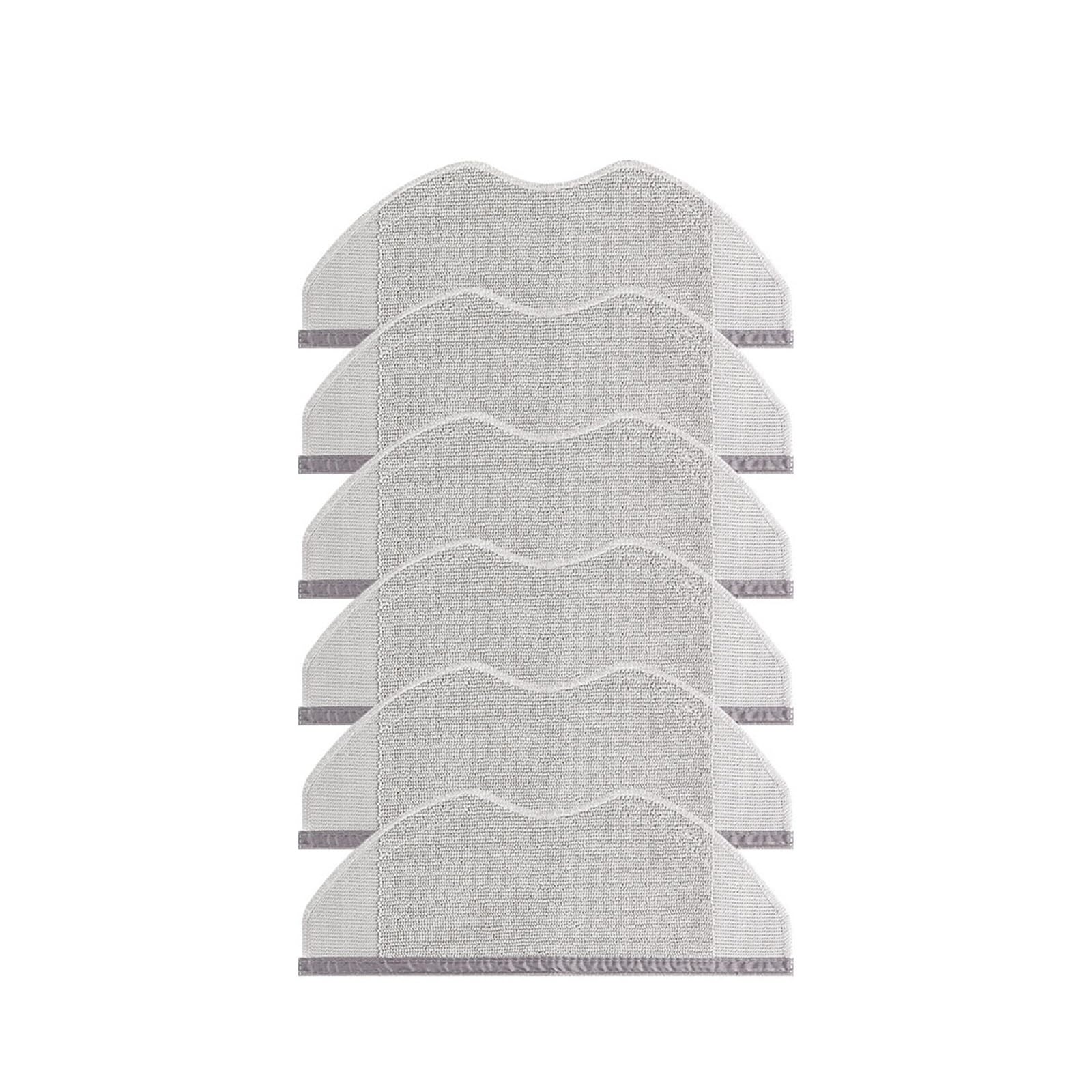 VIXWDRUTY Compatible For Xiaomi，S40 OV81 H40 OV51 S40C E101 Robot Vacuum Cleaner Accessories Replacement Mop Cloth(6pcs)
