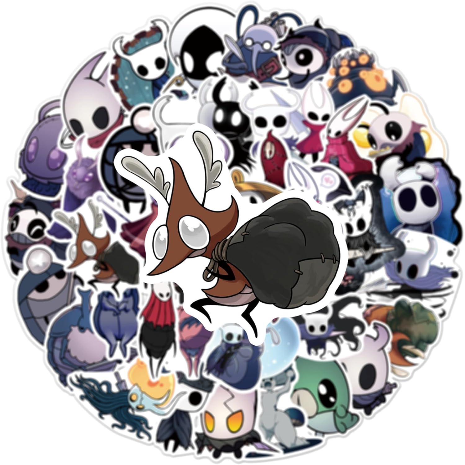54pcs Hollow Knight Stickers for Kids Teens Girls Adult, Waterproof Vinyl Movie Decal for Water Bottle Skateboard Guitar Travel Case Bike Laptop,Car Bumper,Luggage,Phone (I) - Image 4