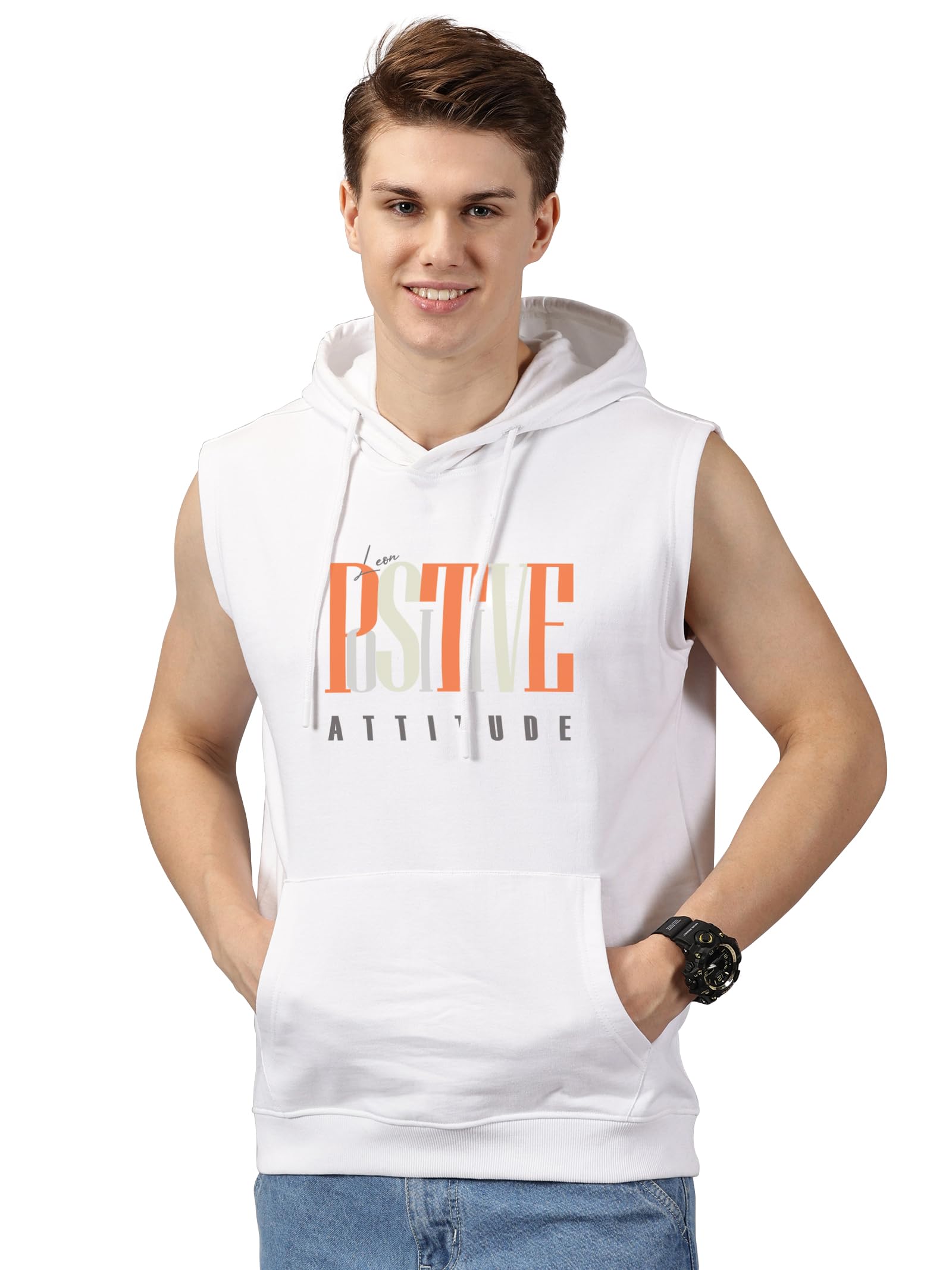 men's sleeveless hoodie