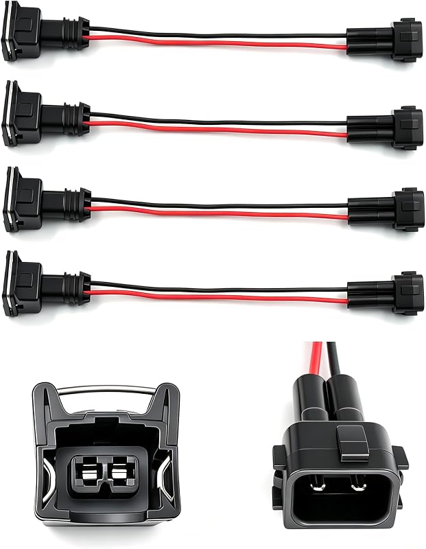 Adaptadores de Injetor de Combustível HiSport OBD2 para OBD1 EV1 Honda Acura – Conjunto com 4