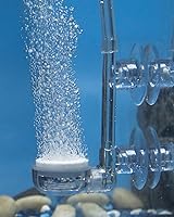 Pawfly Y23 0.9 Inch Aquarium Air Stone Disc - Nano Fish Tank Bubbler Kit with Control Valve for Ultra-Fine Bubbles & High Oxygen