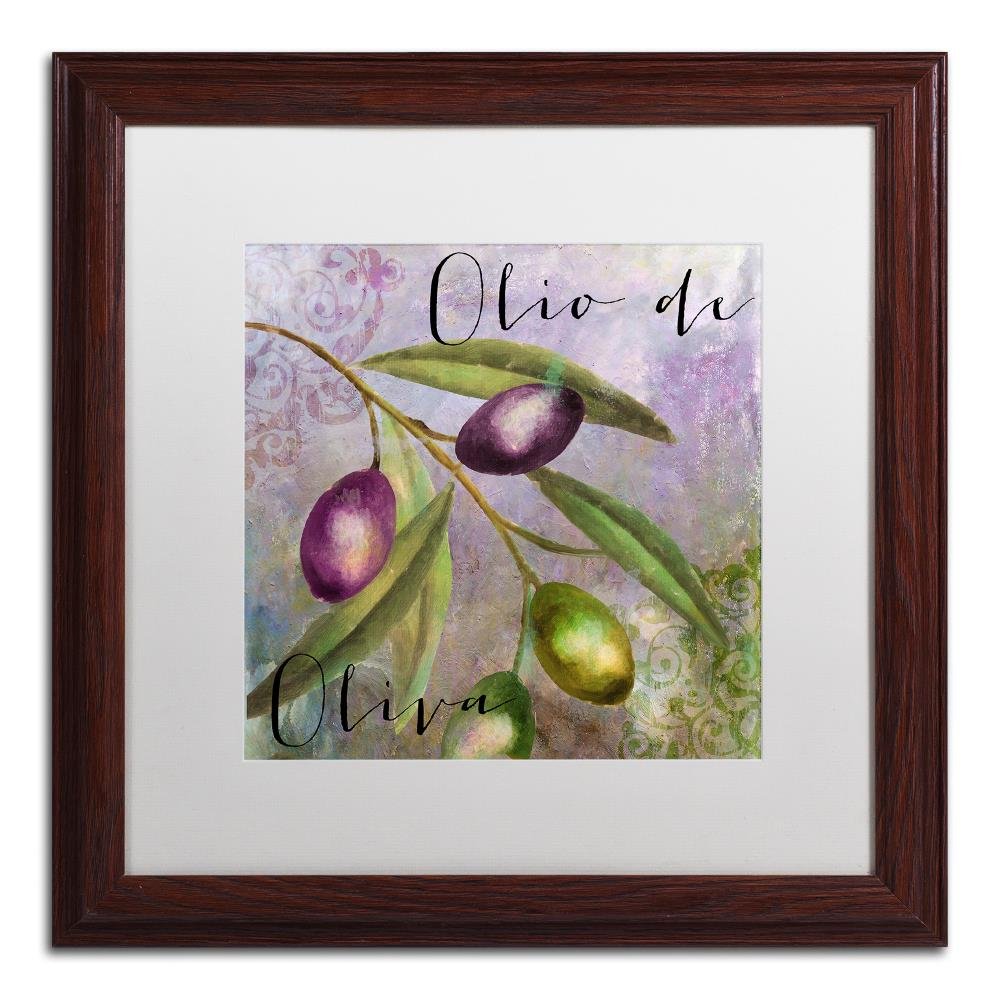Olivia I by Color Bakery, White Matte, Wood Frame 16x16-Inch
