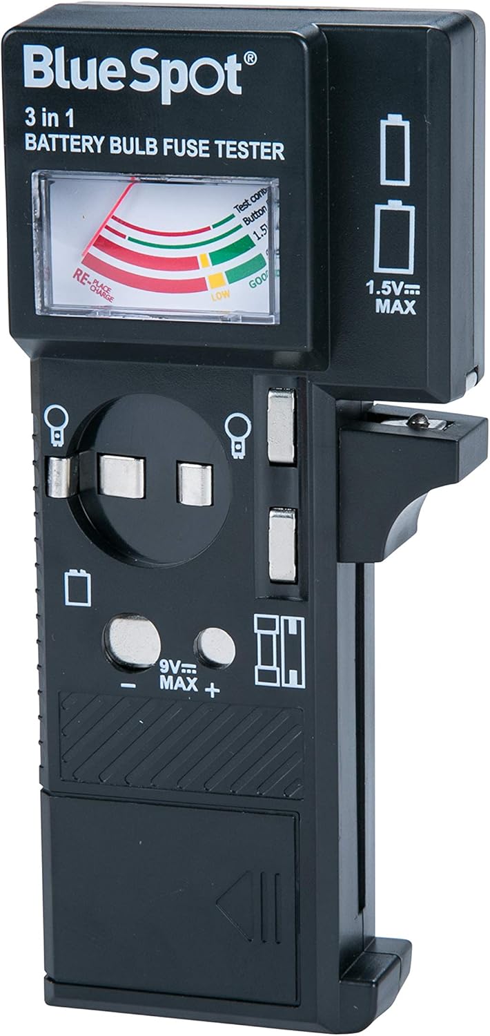 Blue Spot 31114 Battery Bulb and Fuse Tester Automotive