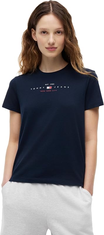 Women's Short Sleeve Cotton Graphic Crewneck T-Shirts with Logo