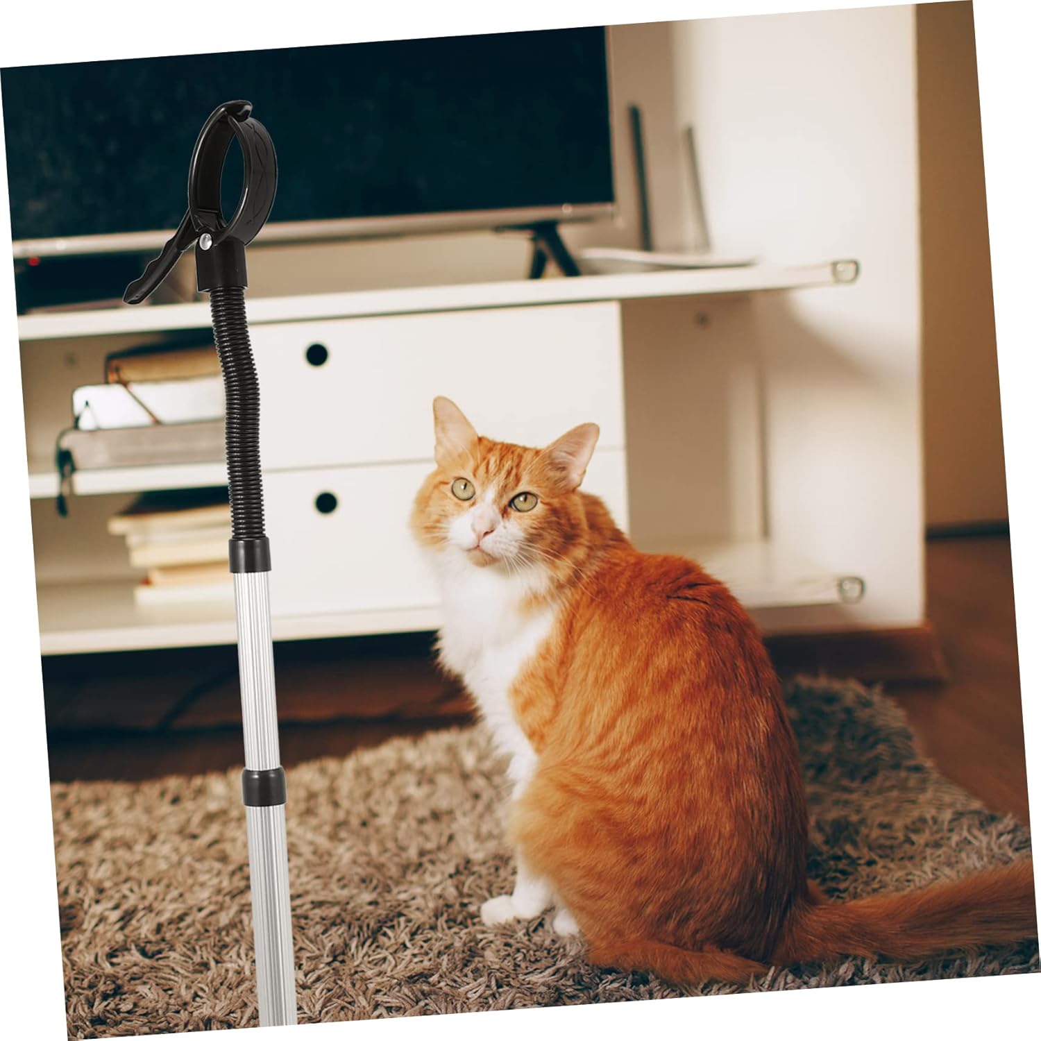 Pet Hair Dryer Storage Stand Hair Drying Holder for Dogs Rotation Sturdy Clip for Grooming