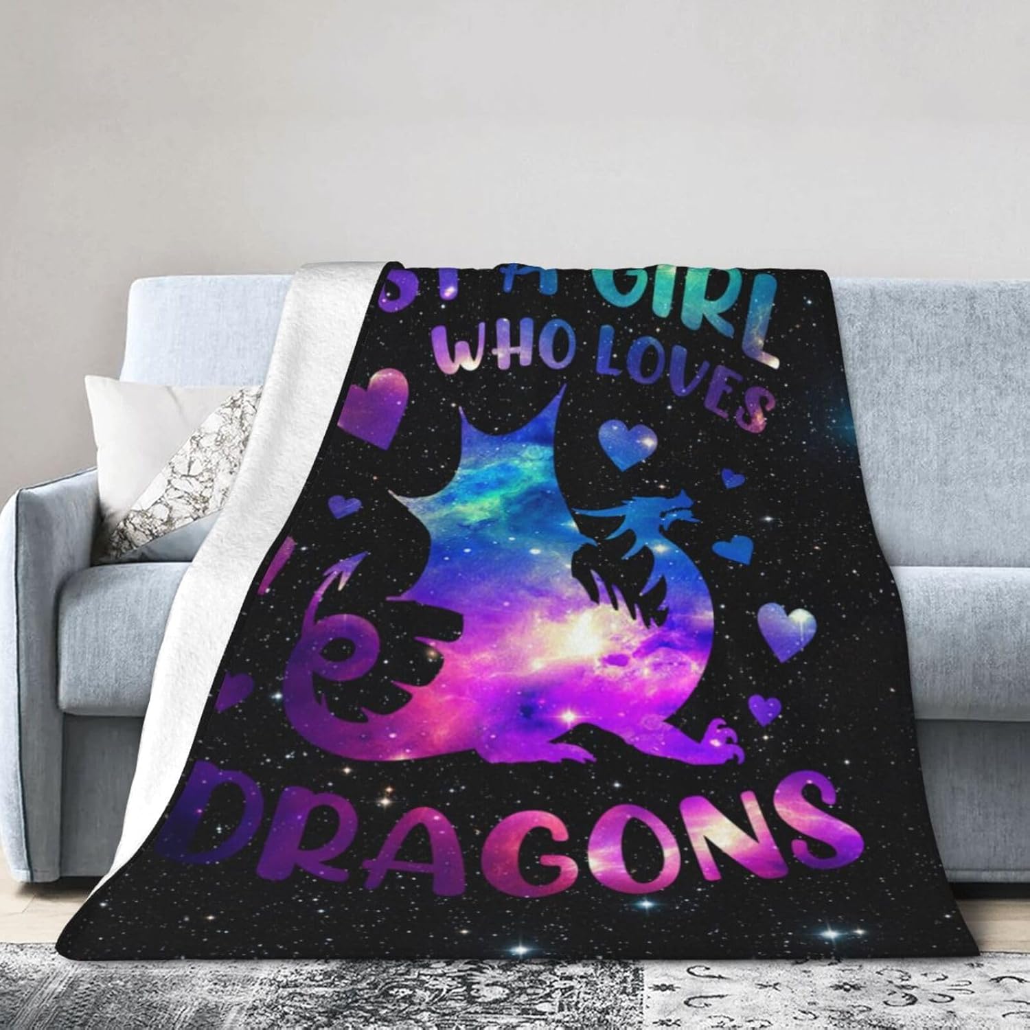 Dragon Blanket Cool Dragon Throw Blanket Just a Girl Who