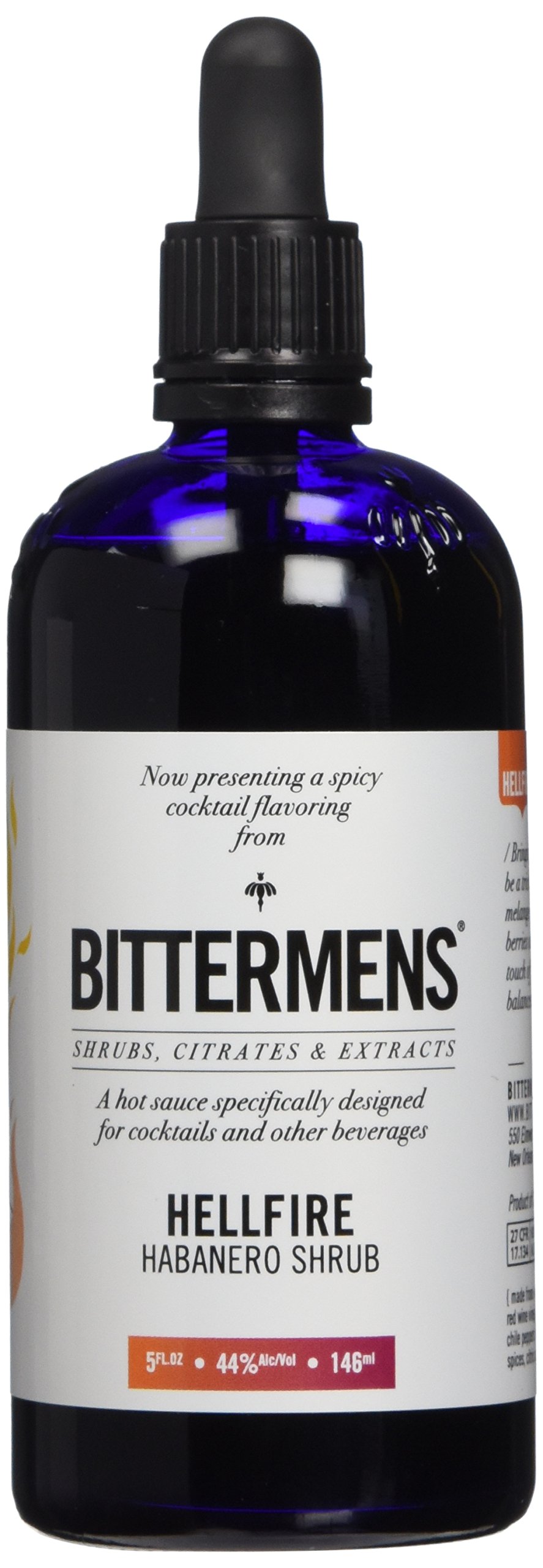 Bittermens Hell Fire Haba Shrub Cocktail Bitters 4 Oz 5 Ounces