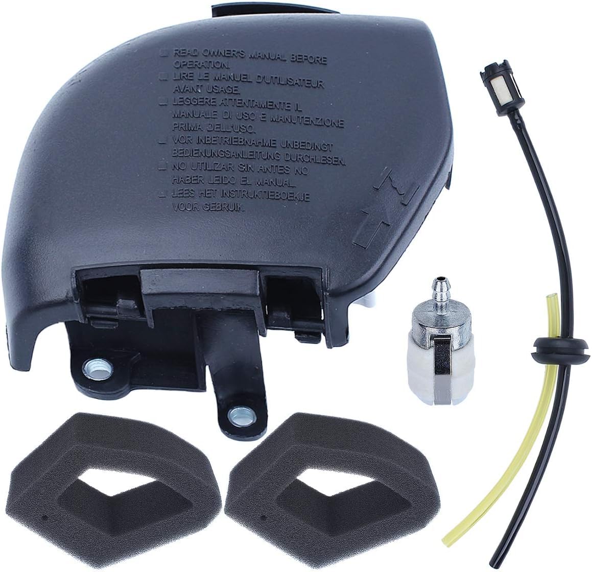 SHoRI Air Filter Cleaner Cover Housing Base Fuel Line Filter Kit for Honda GX35 GX35NT 1.3HP 35CC Gas Engine Motor Trimmer Brush Cutter-image-42