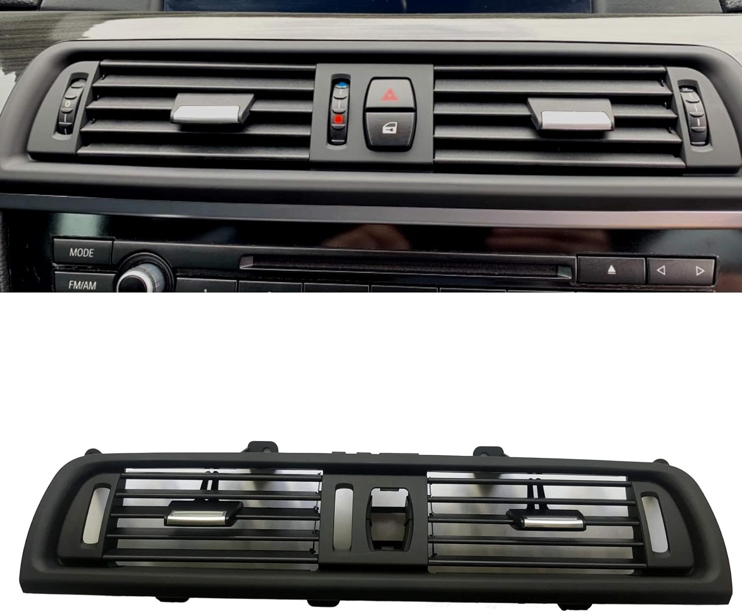 Front Air Grille AC Vent Interior Center Console Air Vent Dashboard AC Ventilation Conditioning Outlet Compatible with BMW 5 Series F10 F11 520 523 525 528 530 535 550 2010-2016