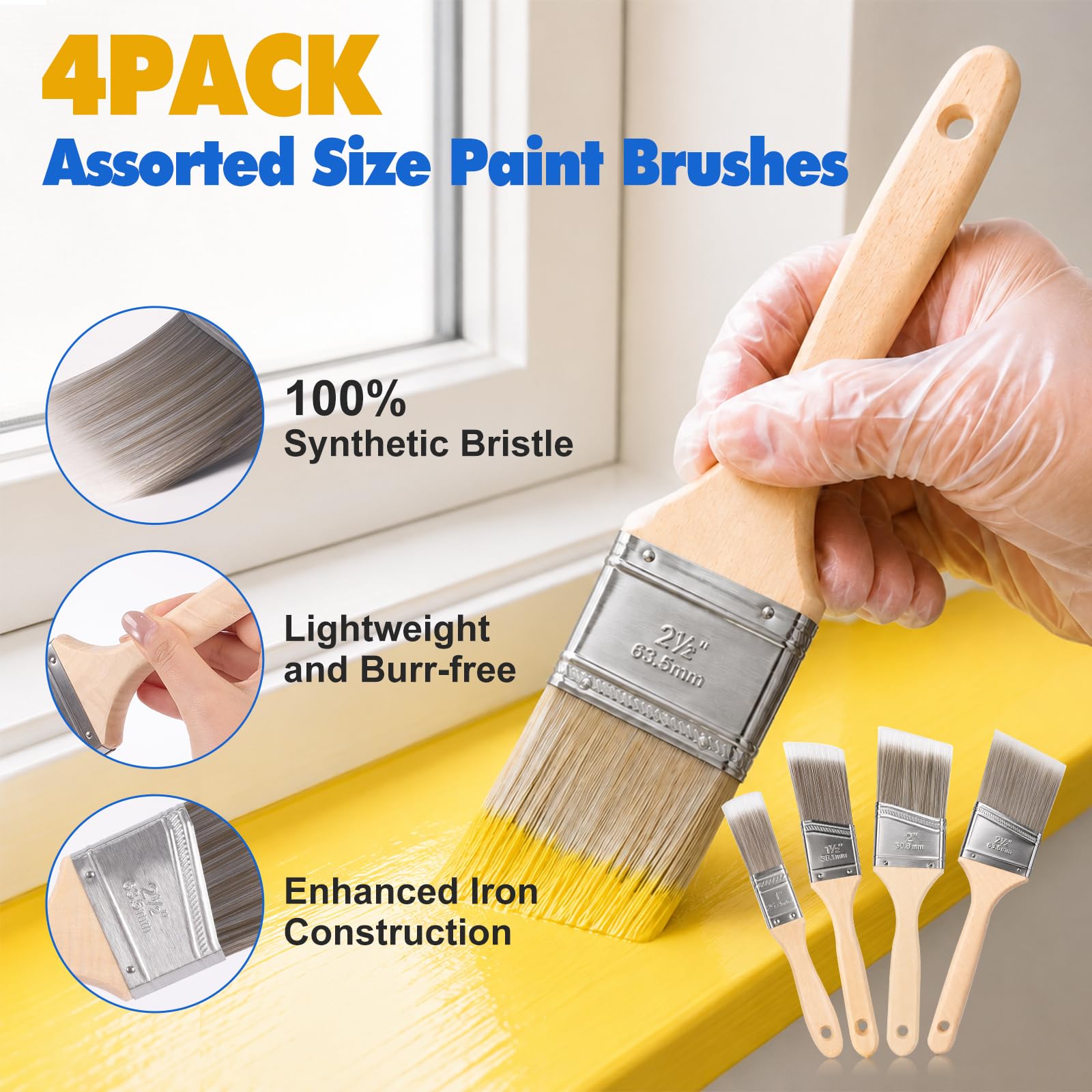 Kit de 41 rouleaux de peinture avec manche d'extension et sac de rangement