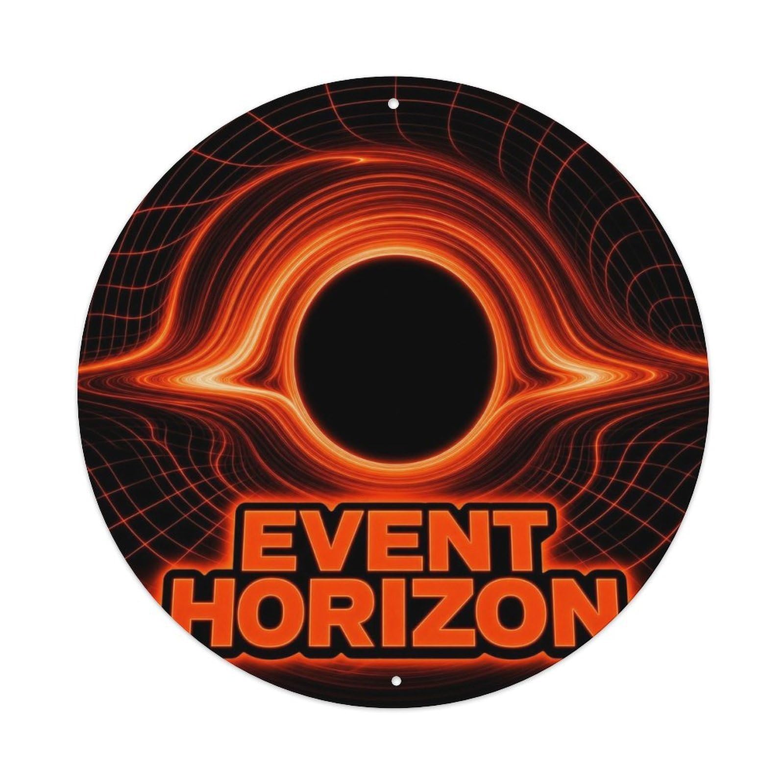 Black Hole Boundary Universe Relativity Astronomy Metal Tin Sign