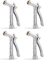 Gilmour 573TF Solid Metal Hose Spray Nozzle with Threaded Front, 4-Pack - Durable Garden Watering Tool