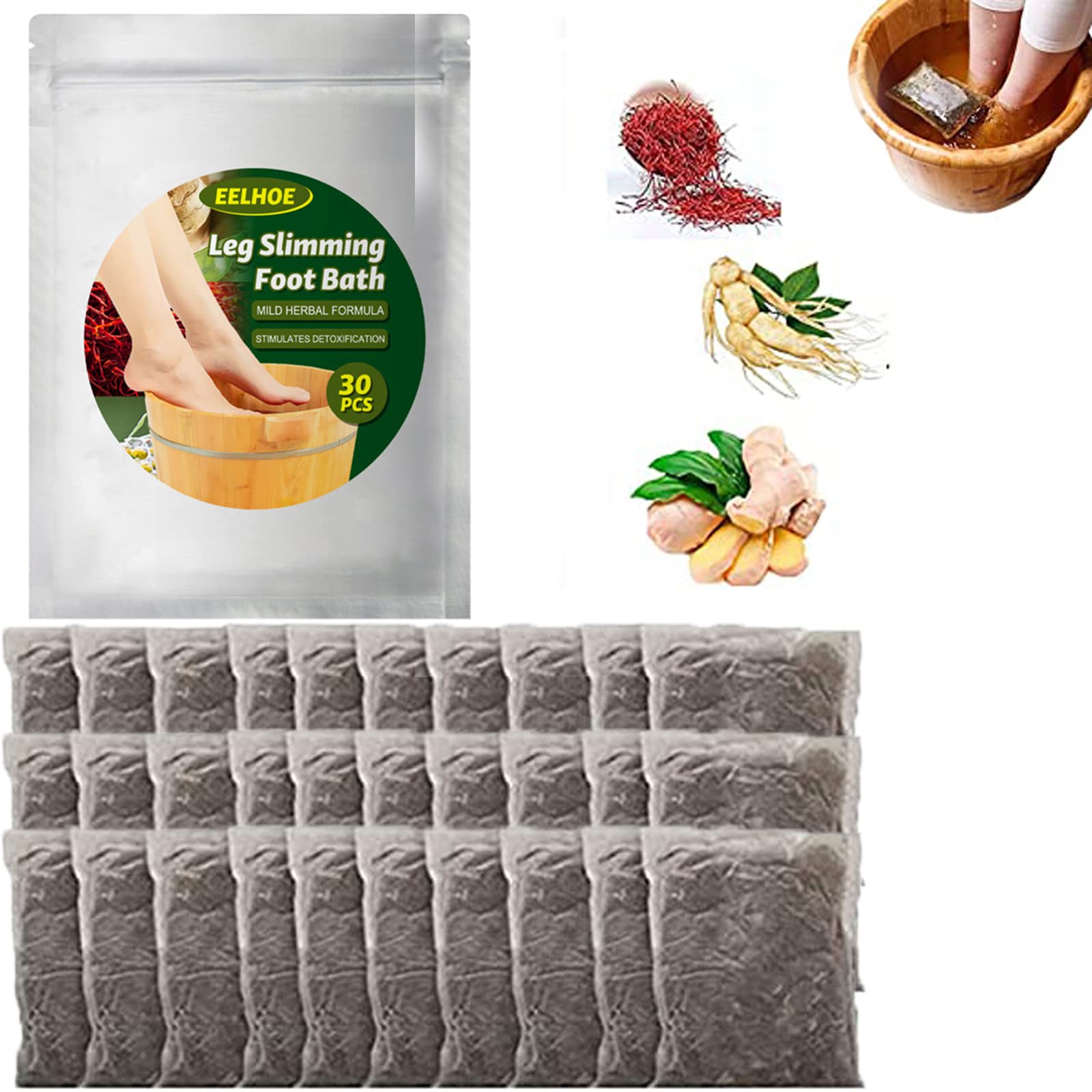 Buy Leg Slimming Foot Bath, Lymphatic Drainage Ginger Foot Soak
