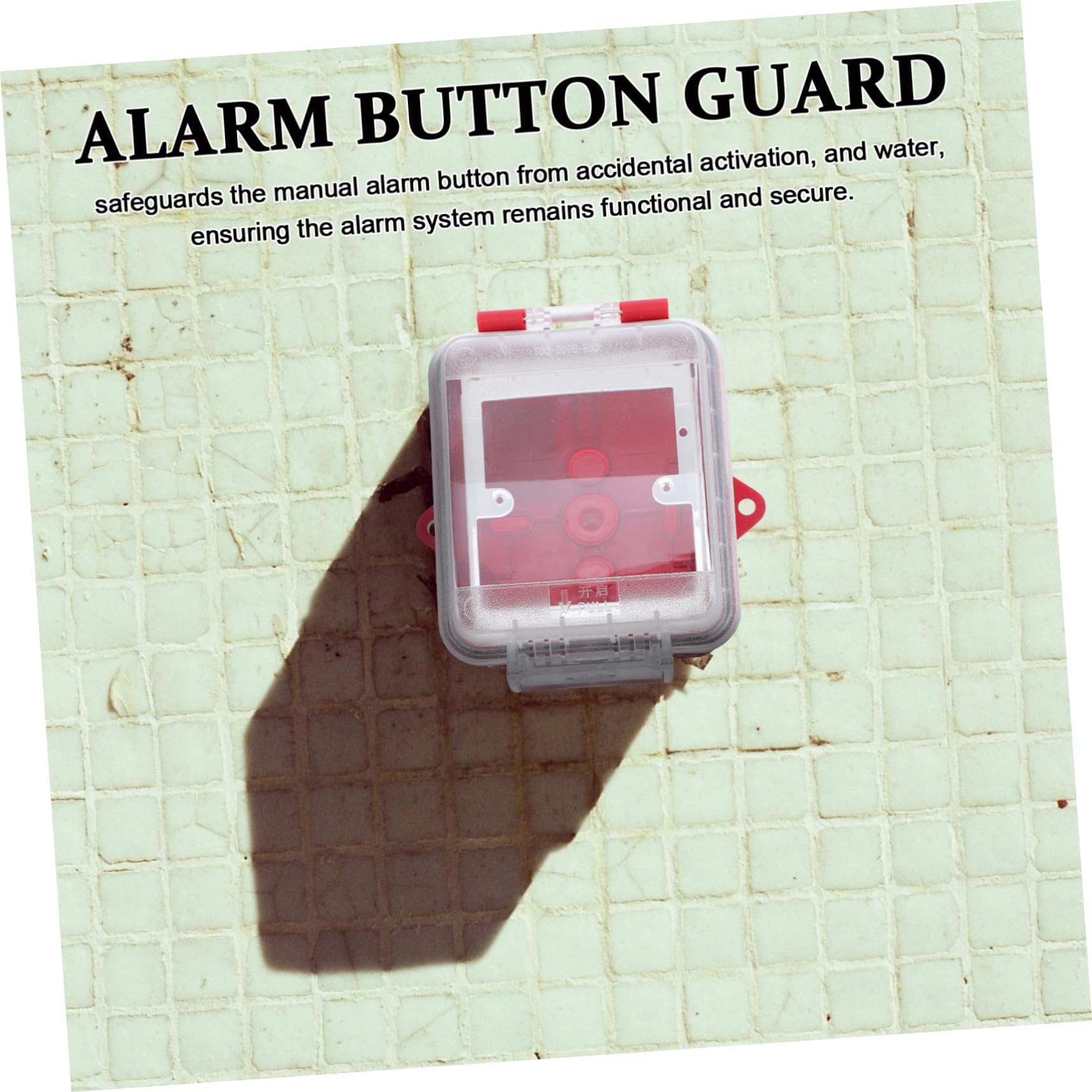 TEHAUX Cubierta Para Botón De Alarma Manual - Protector De Punto De De Emergencia Compatible Con Sistemas De Alarma Exterior
