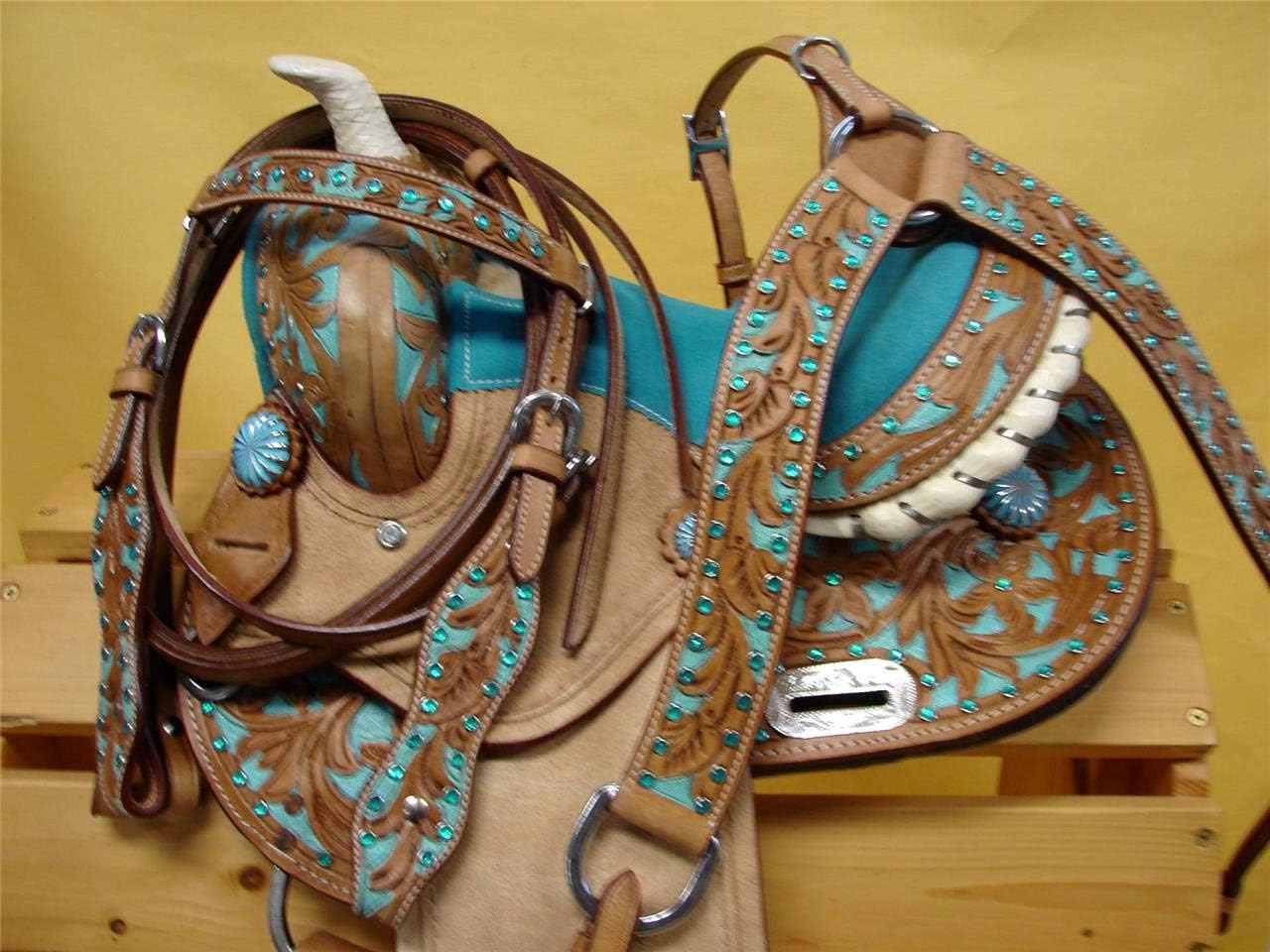 8" inches Seat Children Miniature Pony Kids Horse Saddle Western Equestrian Trail Premium Leather for Horse Riding and Best Horse Rider Pony Kids Miniature 8" inch Horse Saddle, CMP119