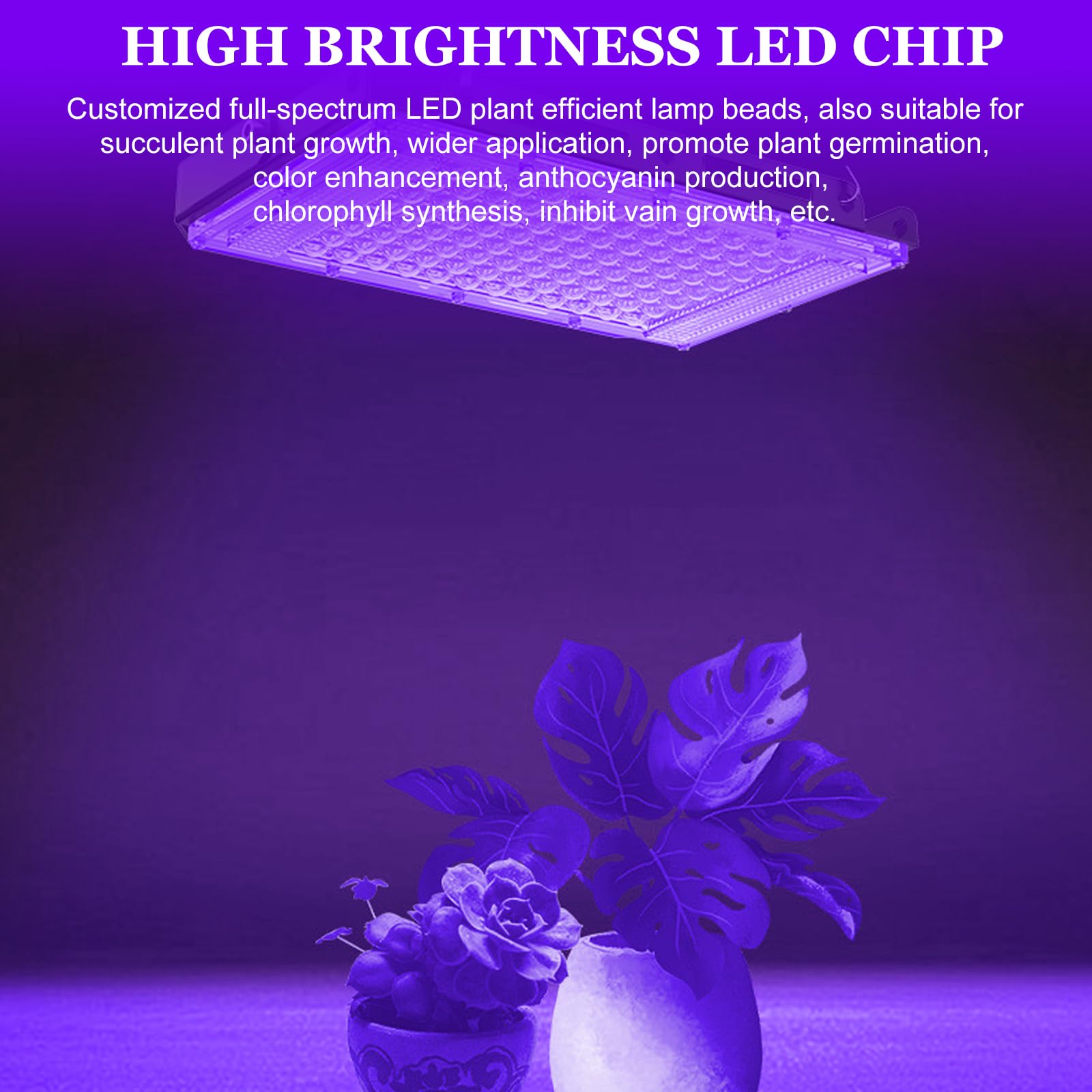BAIFULAI Faretto a luce nera UV 200 W, 216 perle di lampada a LED, IP65, impermeabile, luce nera con spina per discoteca, illuminazione per palcoscenico, decorazione di Halloween, accessori per feste
