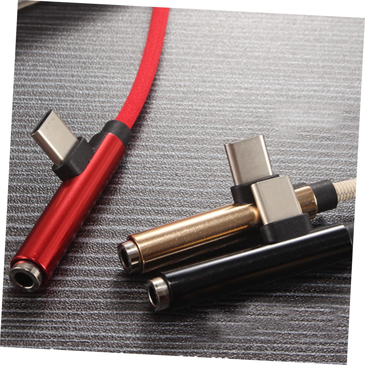 DOITOOL 3stücke Type-c Zu Kopfhörer Adapter Beige USB-c Audiokabel Für Smartphones Klinkenanschluss Und Robust Für Musik Und Anrufe