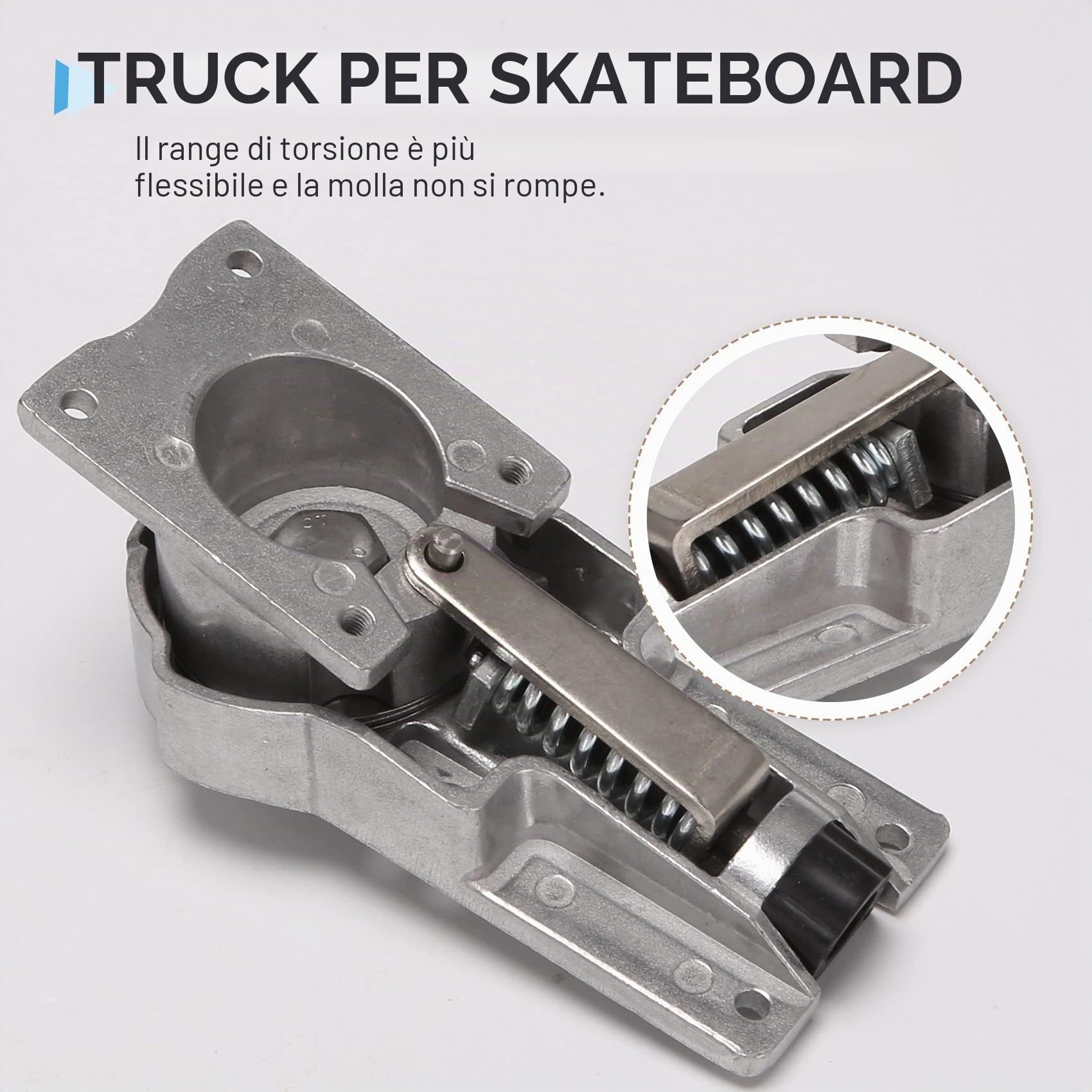 XIAOJUN Arrivo Surf Skate Trucks Lega 7 Pollici Staffa Nero C7 Bridge,