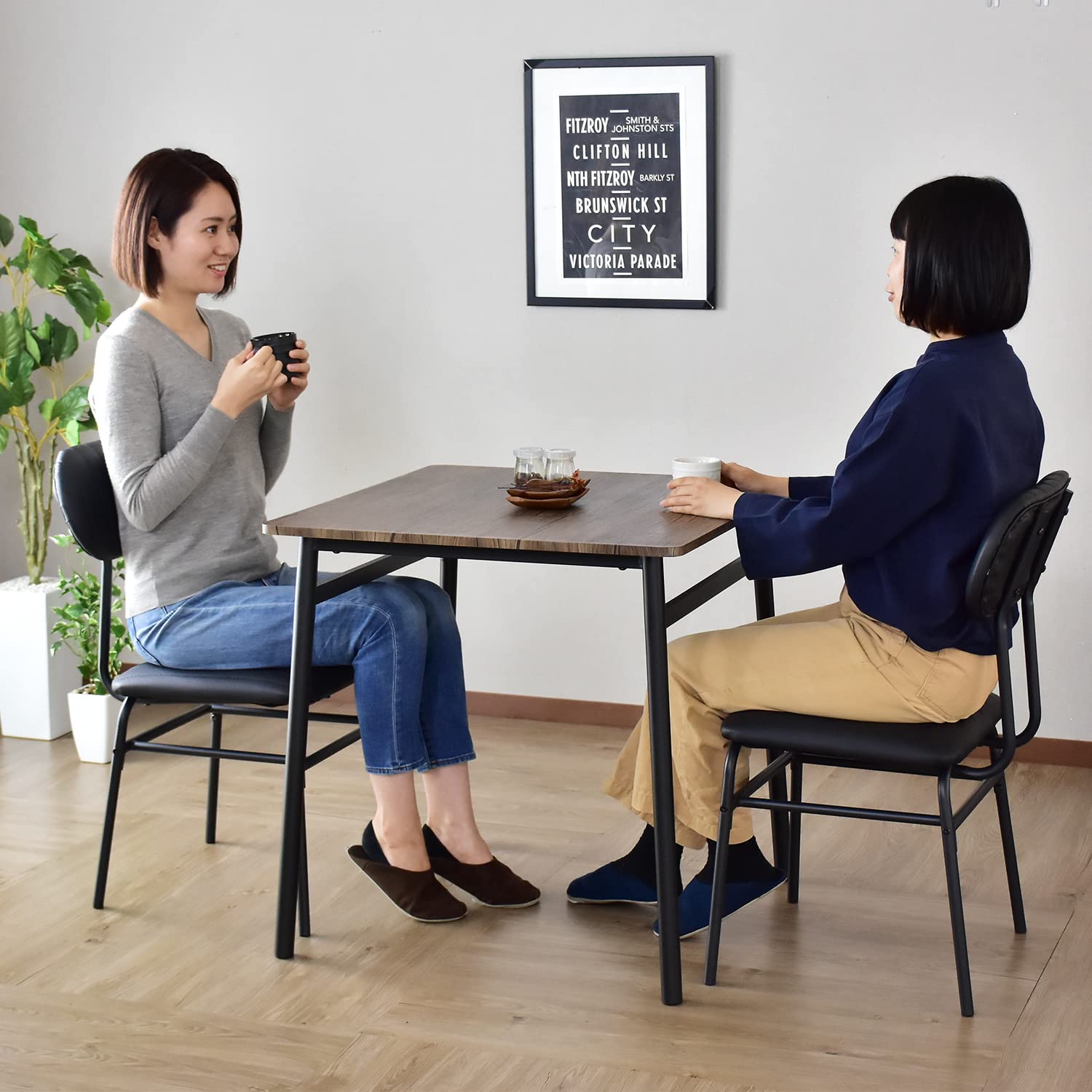 Amazon｜DORIS ドリス ダイニングテーブル ダイニングチェア セット 2 