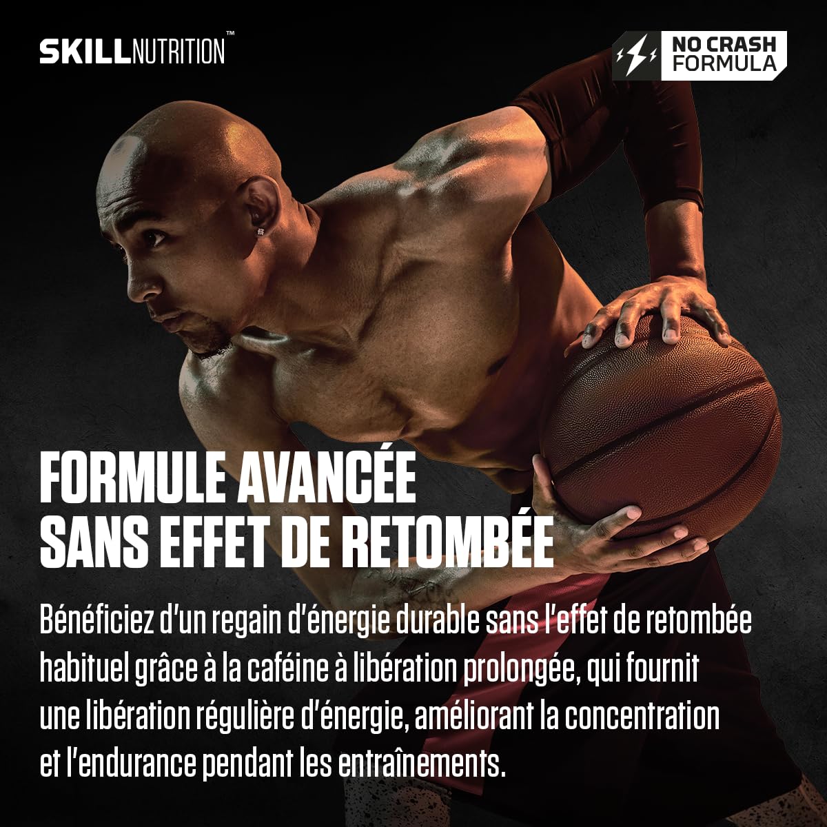 SKILL Nutrition Pre-Workout Sour Gummies | Énergie sans Crash | Xtenergy, TheaGreen, Vitacholine, Astragin | Citrulline, Bêta-Alanine & Vitamines B | Focus & Performance | Végétalien & Halal