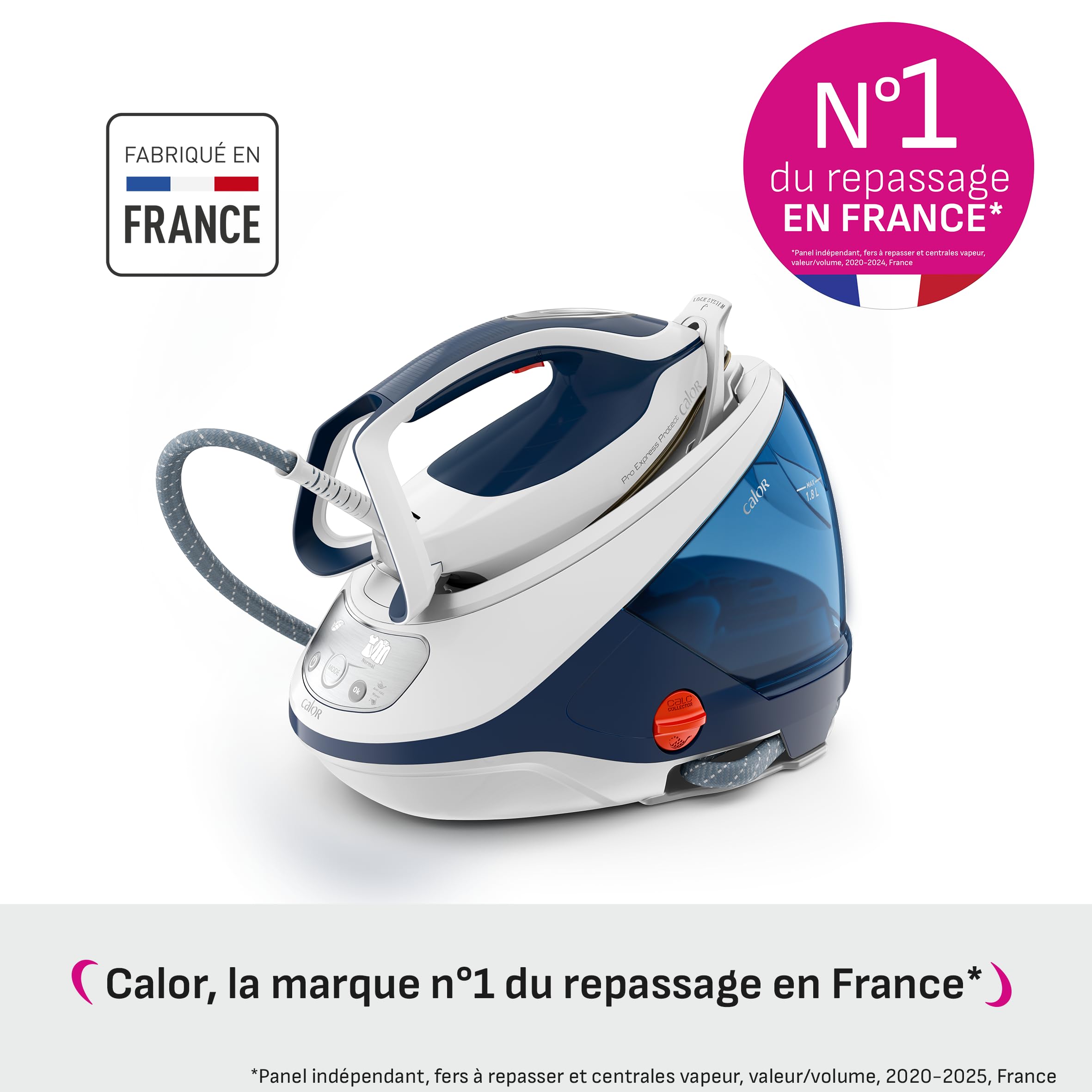 Calor Calor Pro Express Protect, High Pressure Steam Generator, 7.2 Bars, Steam Flow Rate 500 g/min, No Adjustment, Made in France, GV9223C0 in use