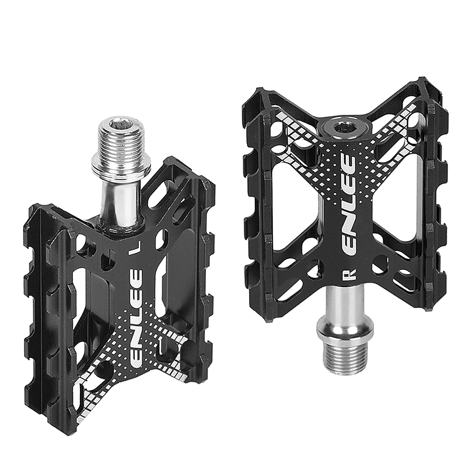 Bike Pedal,Folding Bike Pedals Aluminium Alloy Flat Bicycle Platform Pedals Mountain Bike Pedals Cycling Pedals