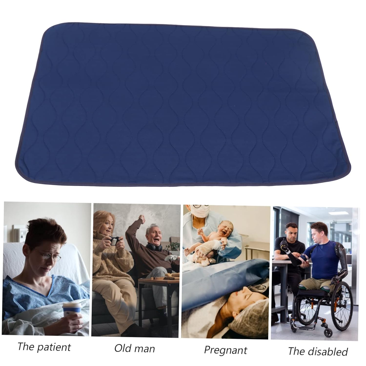 TOYANDONA 1Pc Changing Mat for Elderly Slip Diaper Pad Washable Urinal Mat Lightweight Bed Protector for Convenient Use