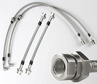 Stahlflex Bremsleitungen kompatibel mit Renault Twingo C06_ 1.2 16V - 75 PS Bj.2001- [Edelstahl]