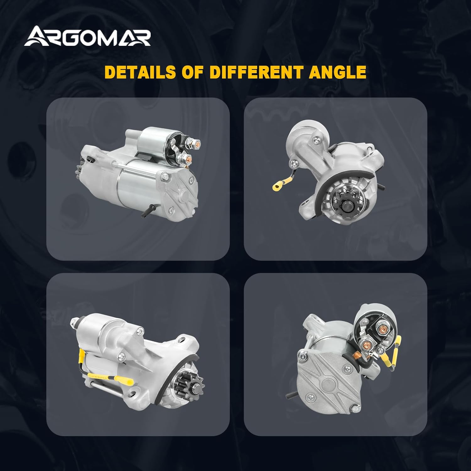 Starter Motor Compatible with Ford Explorer 11-19, Edge 07-18, Flex 09-19, Taurus 08-19 & Lincoln MKZ 13-16, MKX 07-18, MKS 09-16, MKT & Mercury Sable 08-09, 3.5L 3.7L, 12V 1.4KW 10T CCW 6692N