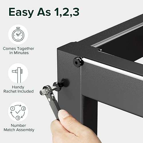 Miniatura 61 de ZINUS - Base metálica Compack de soporte para cama, 7 pulgadas, para colchón y somier, color negro, tamaño individual/matrimonial/Queen Negro