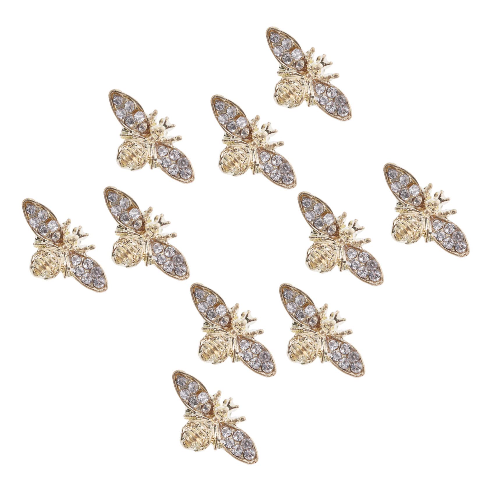 Décoration Ongles Strass Abeille - Accessoires nail art charms reine rétro tendance 50pcs