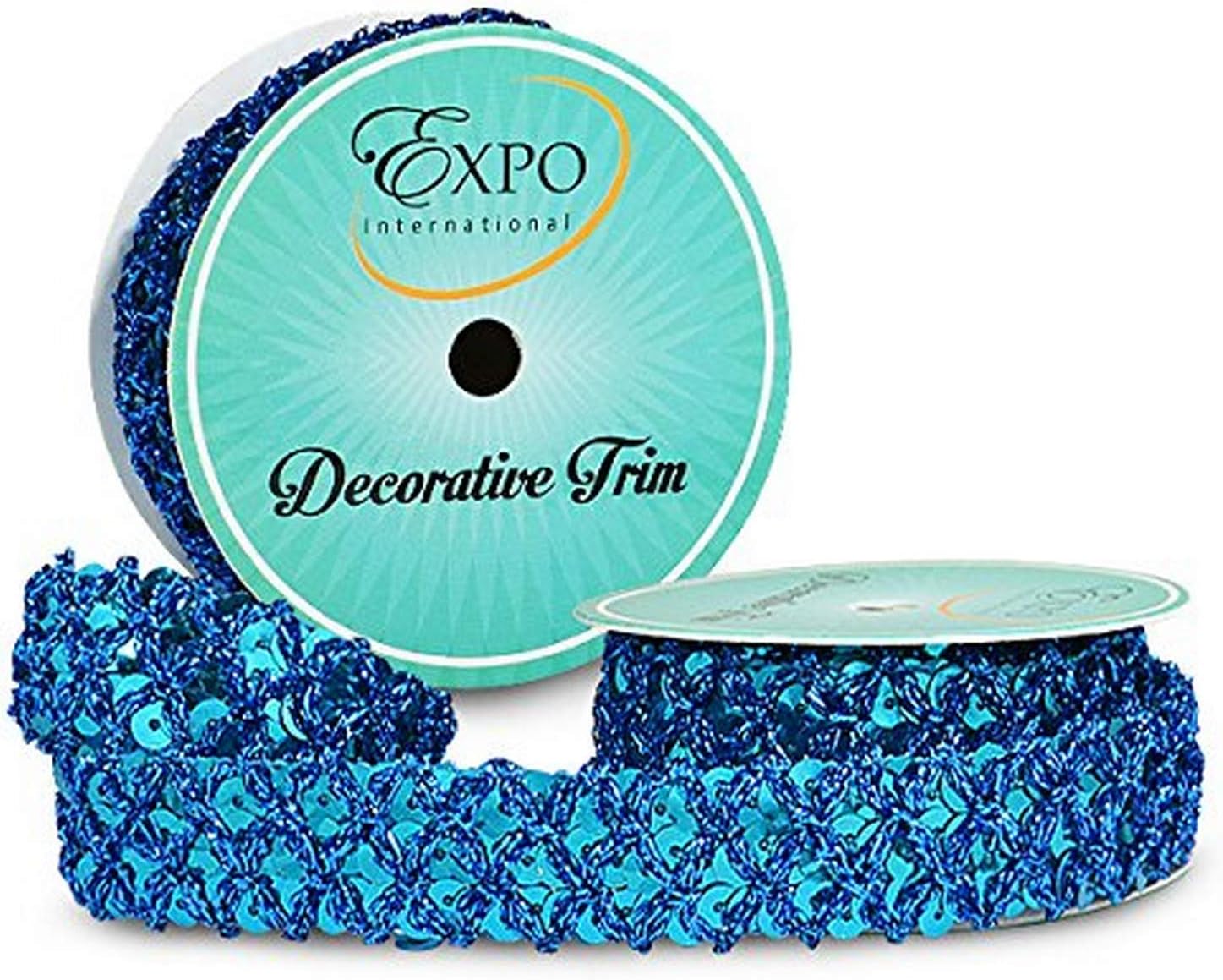 Trims by the Yard Sereia Sequin Spool Trim, 3 Yards, White : Everything Else
