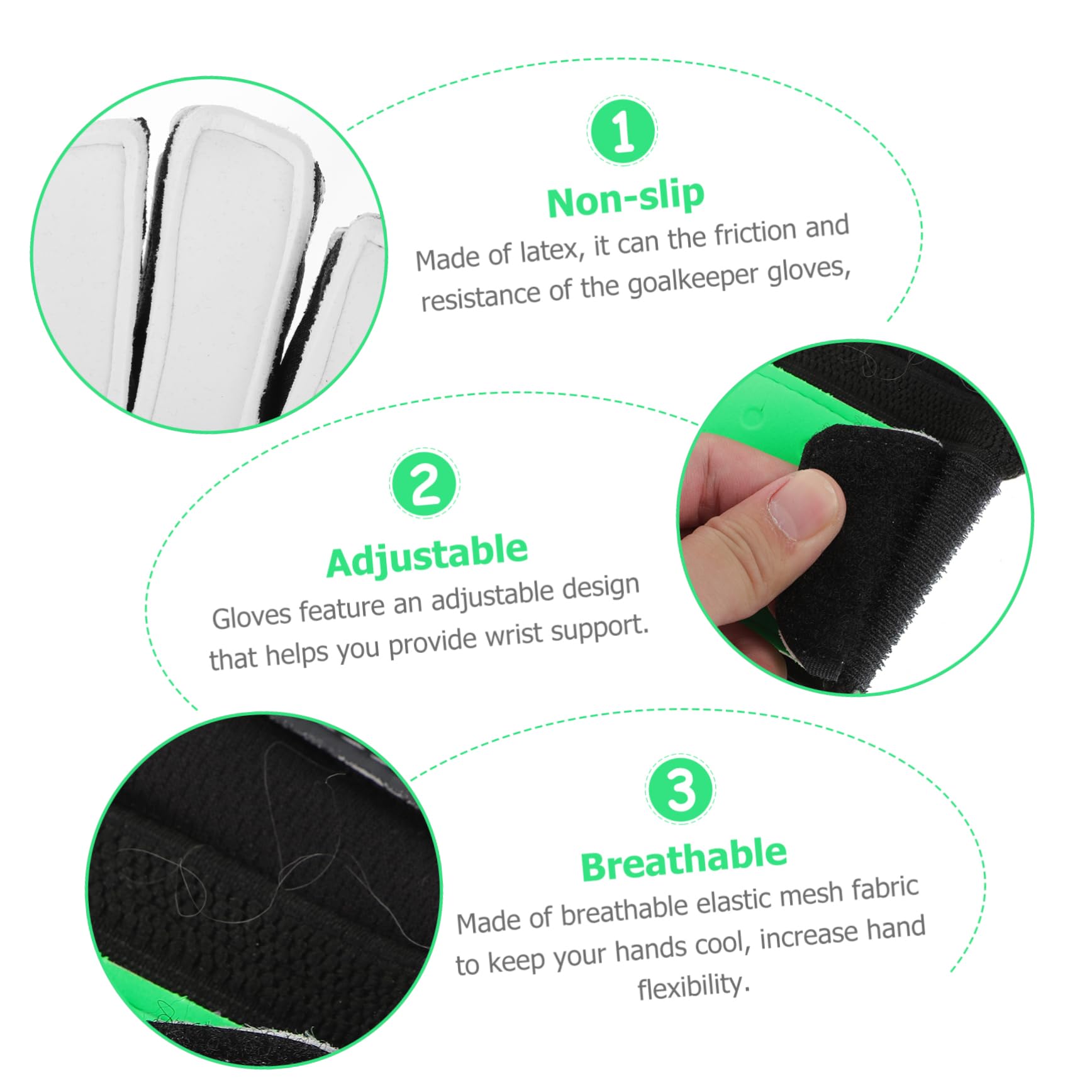 POPETPOP Professional Gloves Youth Adult Football Gloves -Inspired Finger Injury Protection Wrist Support
