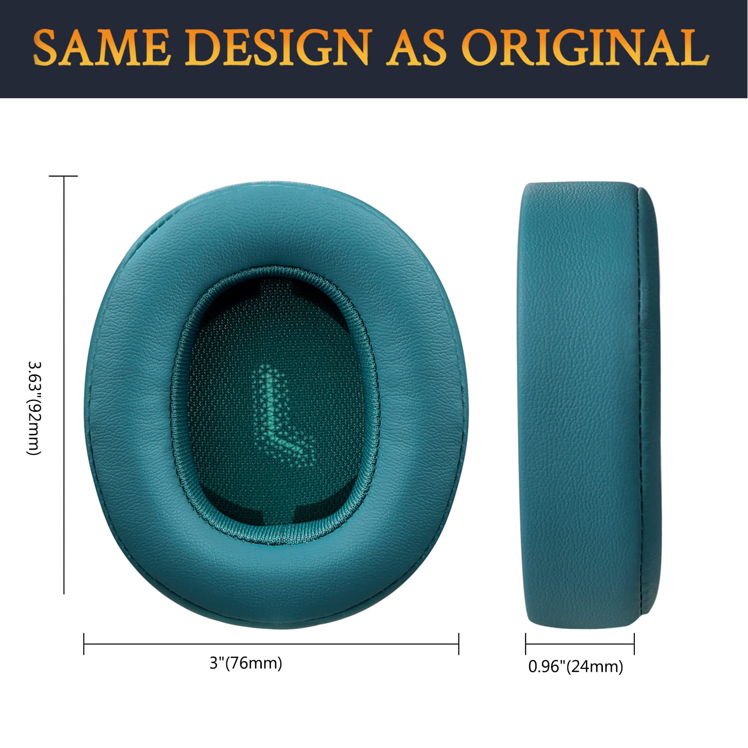 Coussinets 'oreille Noirs Avec Sérigraphie) Remplacez Les Coussinets - TV Son Photo