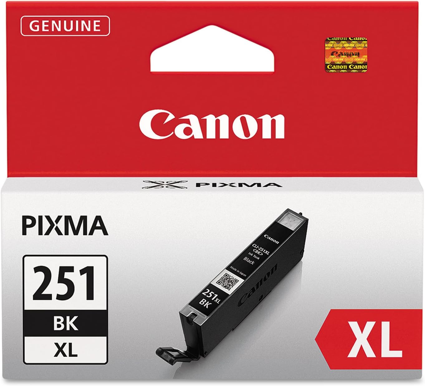 Canon CLI 251XL Ink Cartridge Black 1 Pack in Retail Packaging