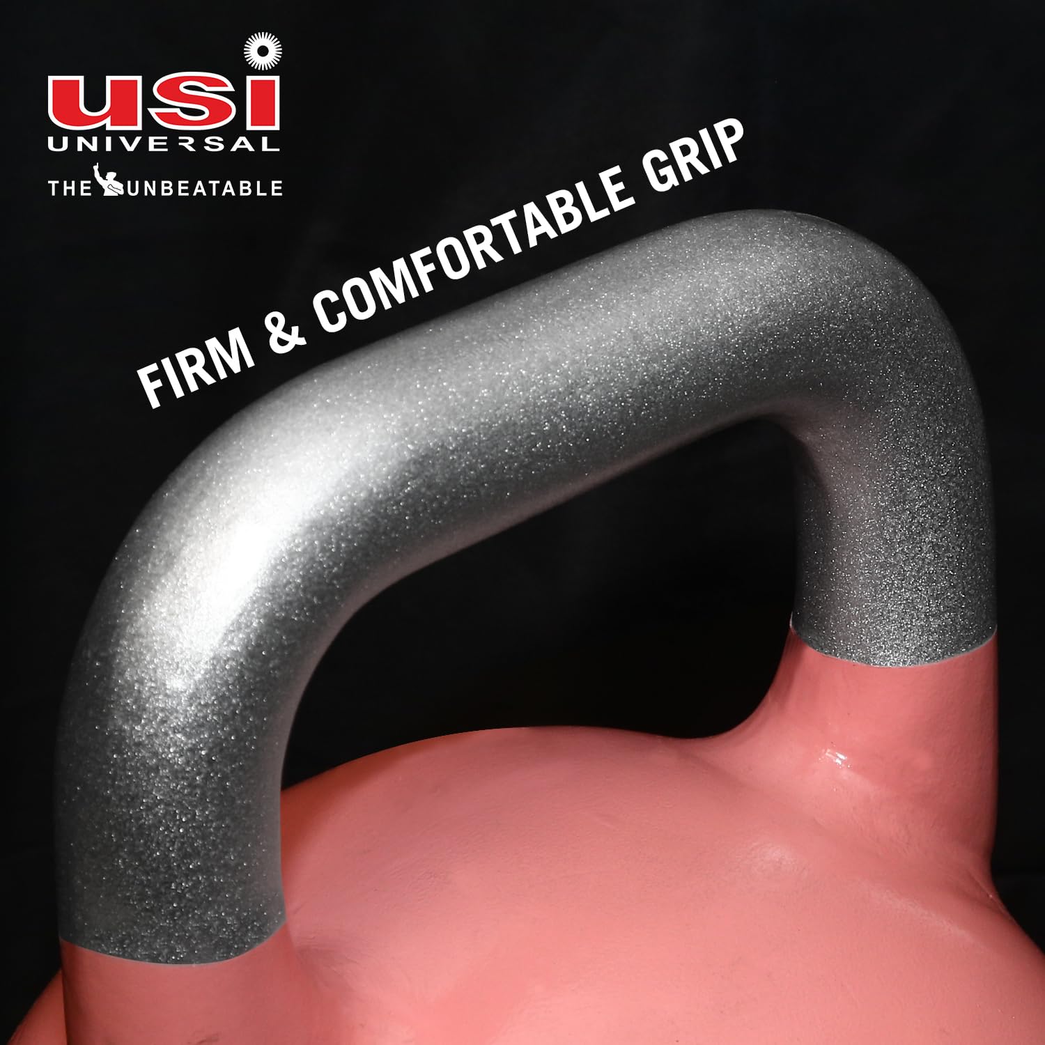 USI UNIVERSAL THE UNBEATABLE Kettlebells, Kettlebell für Fitness, Kettlebell für Home Gym, CKB Wettbewerb Kettlebell mit Stahlhohlkonstruktion, strukturierter breiter Griff & breiter Basis