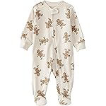 little planet by carter\'s Neutral Sleep and Play made with Organic Cotton, Sweet Cream, NB