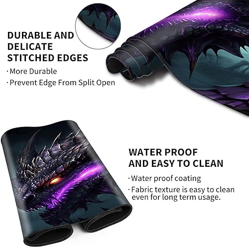 Miniatura 4 de Tapete de juego de cartas de 24 x 14 pulgadas para tarjetas TCGMTG, tapete de juego cosido, tapete de juego original de duelo para competición,