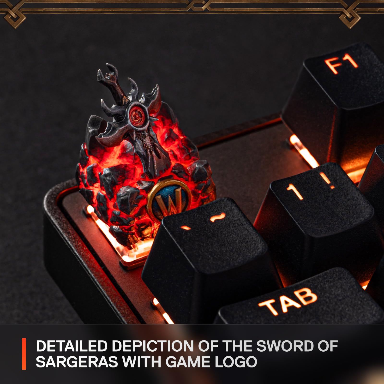 World of Warcraft Collector Item — Handmade Resin Artisan Keycap