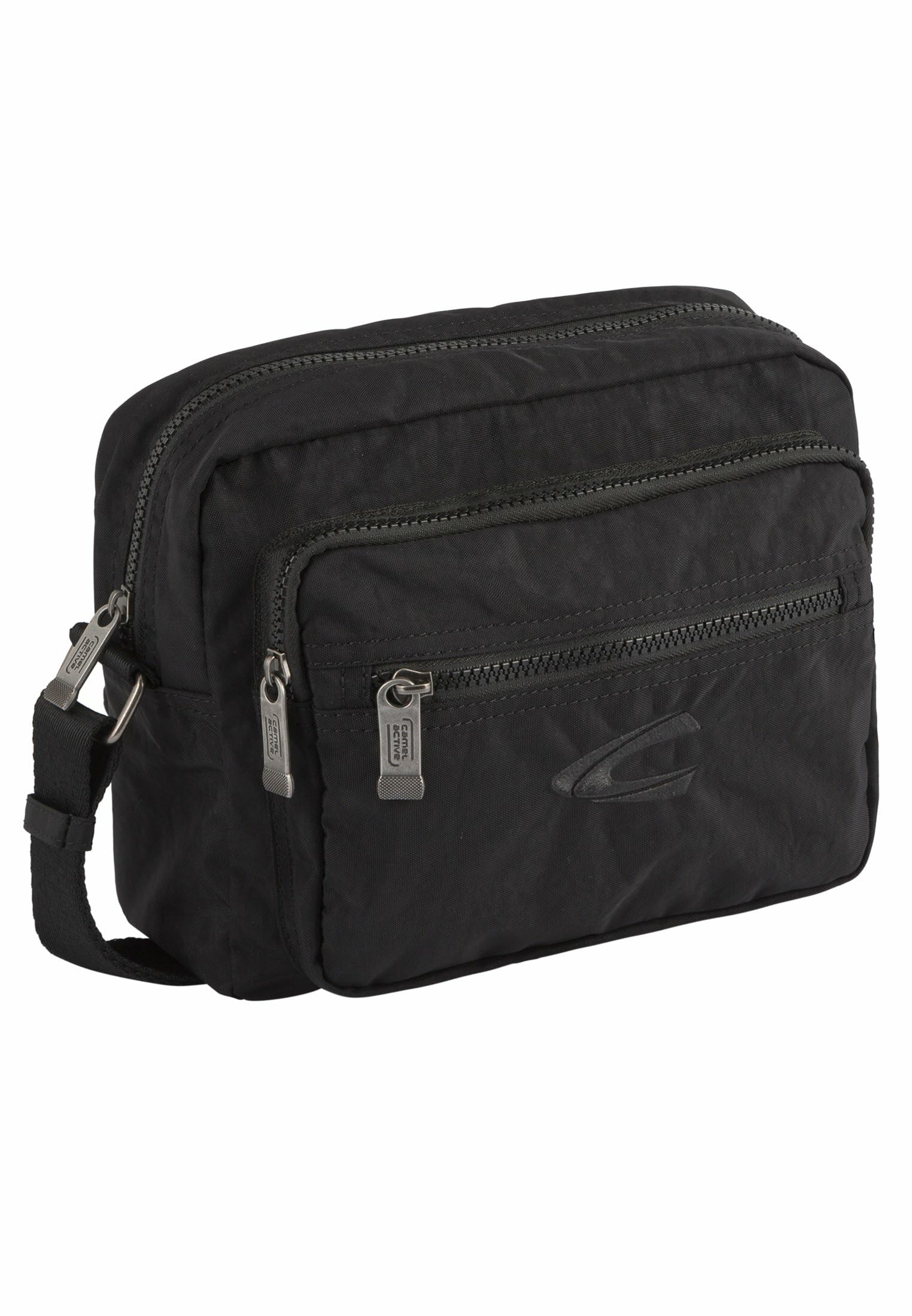 camel active Journey, Men’s, Herren, Journey, Umhängetasche, Schultertasche, M, Schwarz, B00 613 60, Black, M -