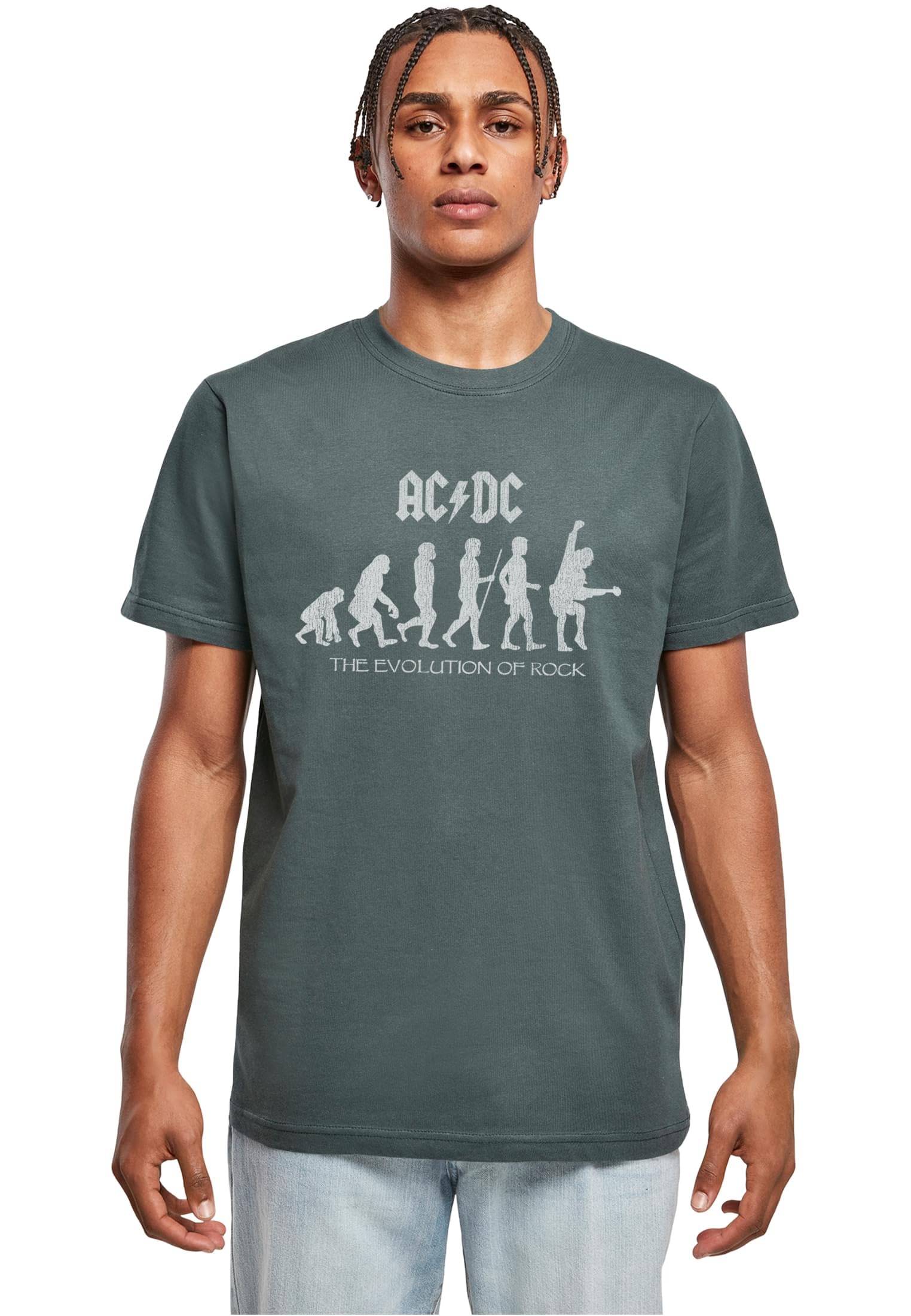 MERCHCODE Herren Mp5011714-acdc - Evolution of Rock T-Shirt T-Shirt (1er Pack)