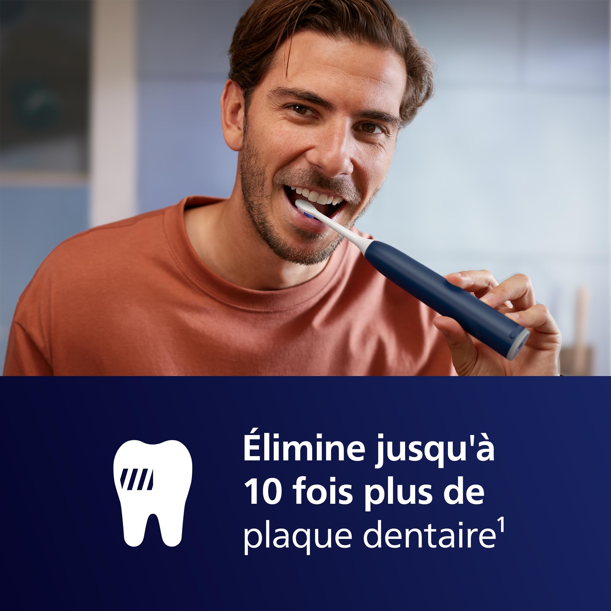Image secondaire de Philips Sonicare 6100 - Brosse à dents électrique avec modes personnalisables et coffret de voyage