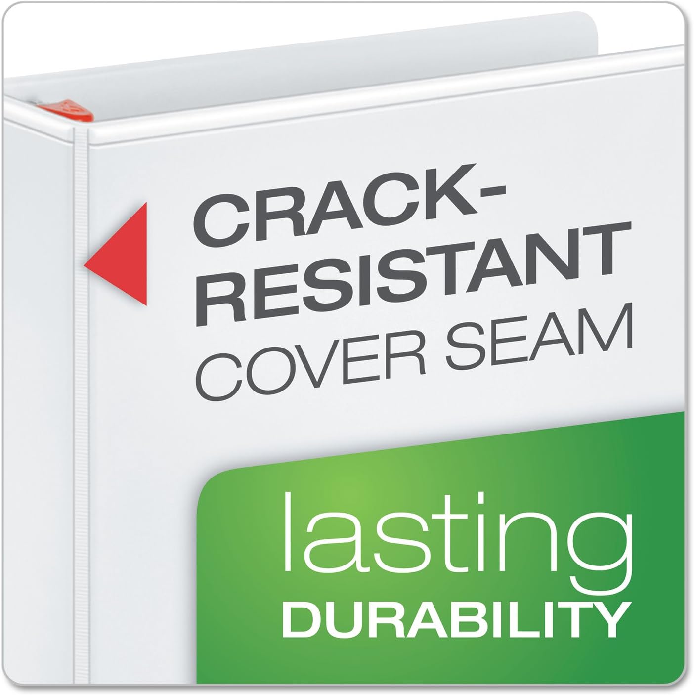 Cardinal 26340 Clearvue Binder, D-Ring, 4-Inch Capacity, 11-Inch x8-1/2-Inch, White