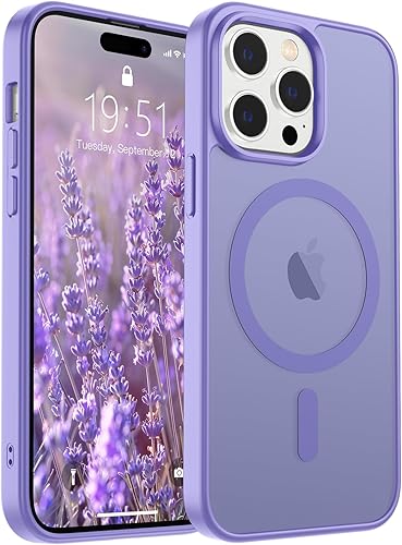 Miniatura 87 de SUPFINE - Funda magnética para iPhone 14 Pro Max (compatible con MagSafe), (protección contra caídas de grado militar de 10 pies), delgada, Negro