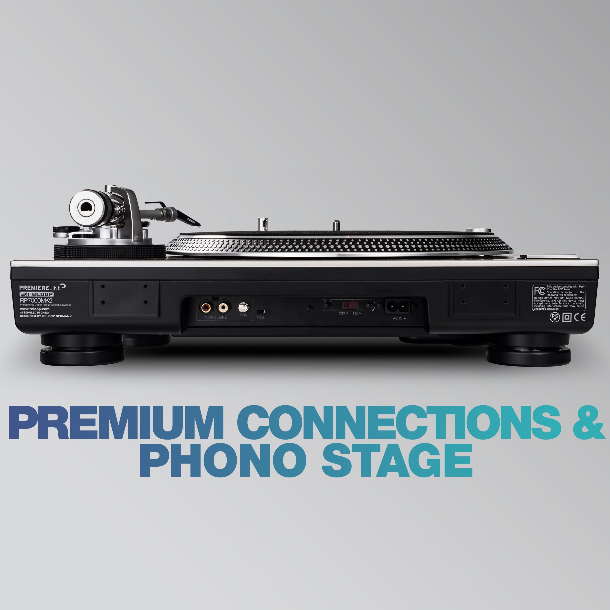 Reloop RP-7000 MK2 Silver Professional DJ Turntable – High Torque