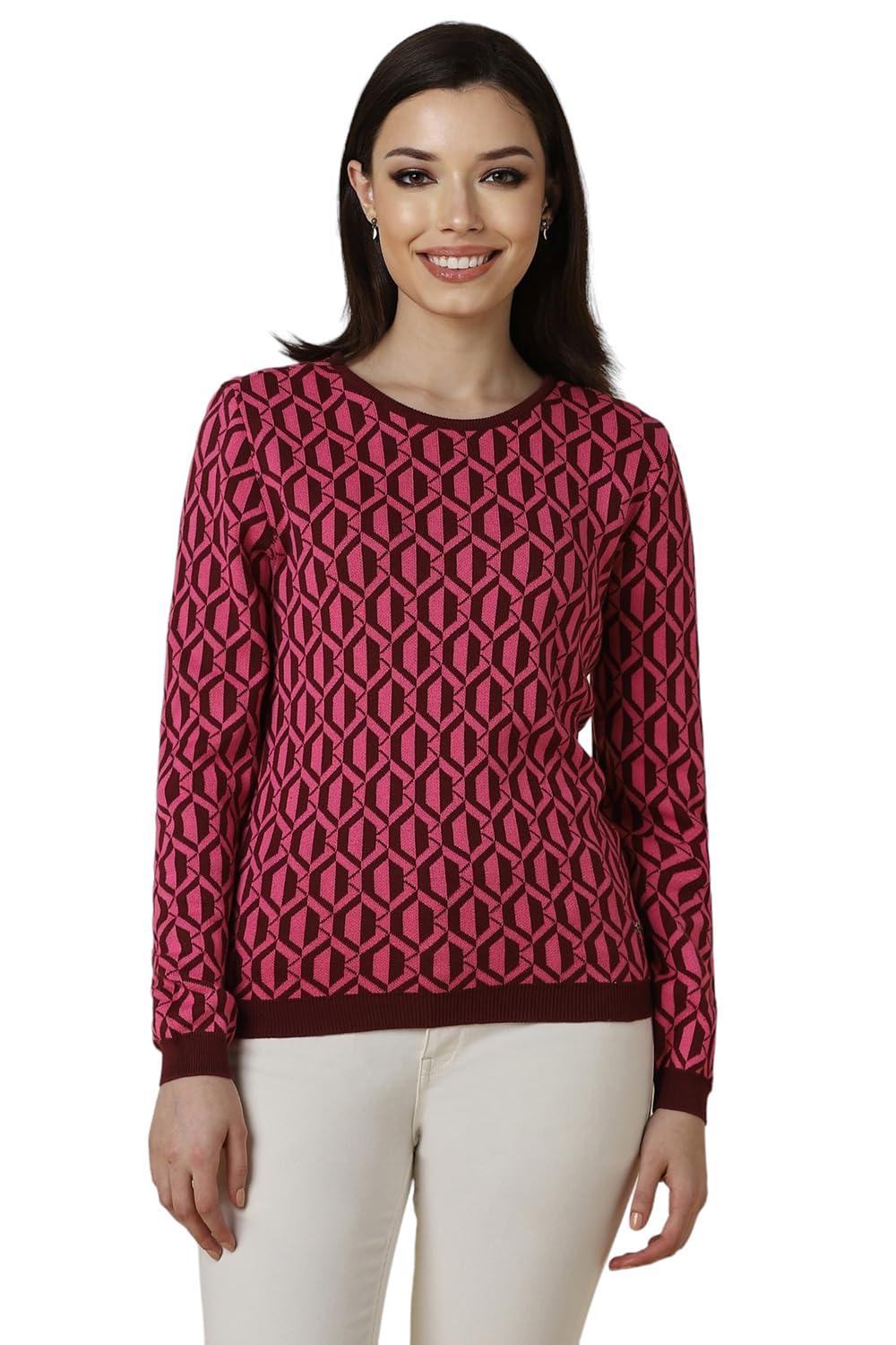 allen solly Women's Regular Fit Blouse-picture-36