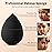 BEAKEY Makeup Sponge Set, 5 Pcs Foundation Blending Sponge, Beauty Sponges Flawless for Liquid, Cream, and Powder, Latex-Free and Vegan Boun Boun Makeup Sponges, Black