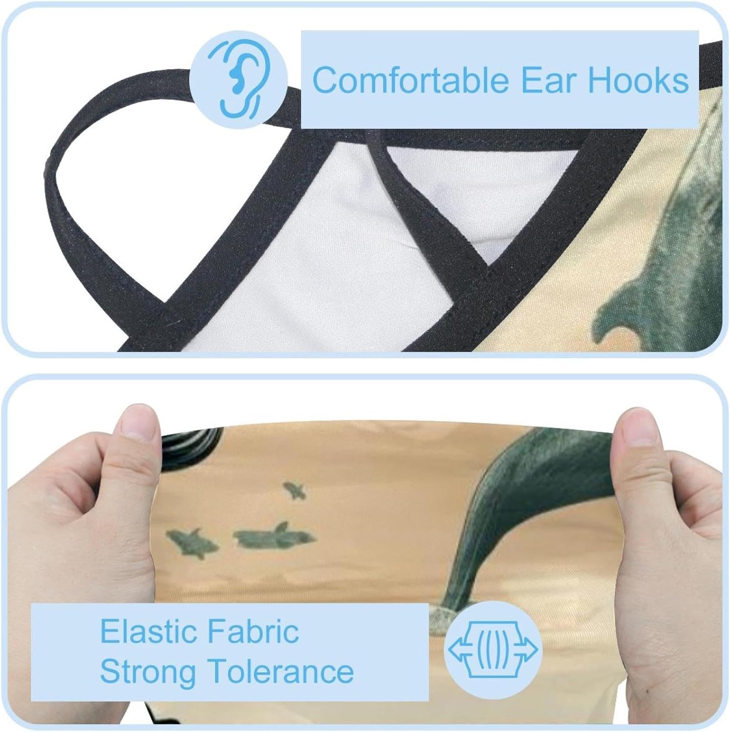 4 Pieces Whale Neck Gaiter Face Cover for Sun Protection UPF 50+ UV Face Mask Reflective for Men Women Fishing Cycling Hiking