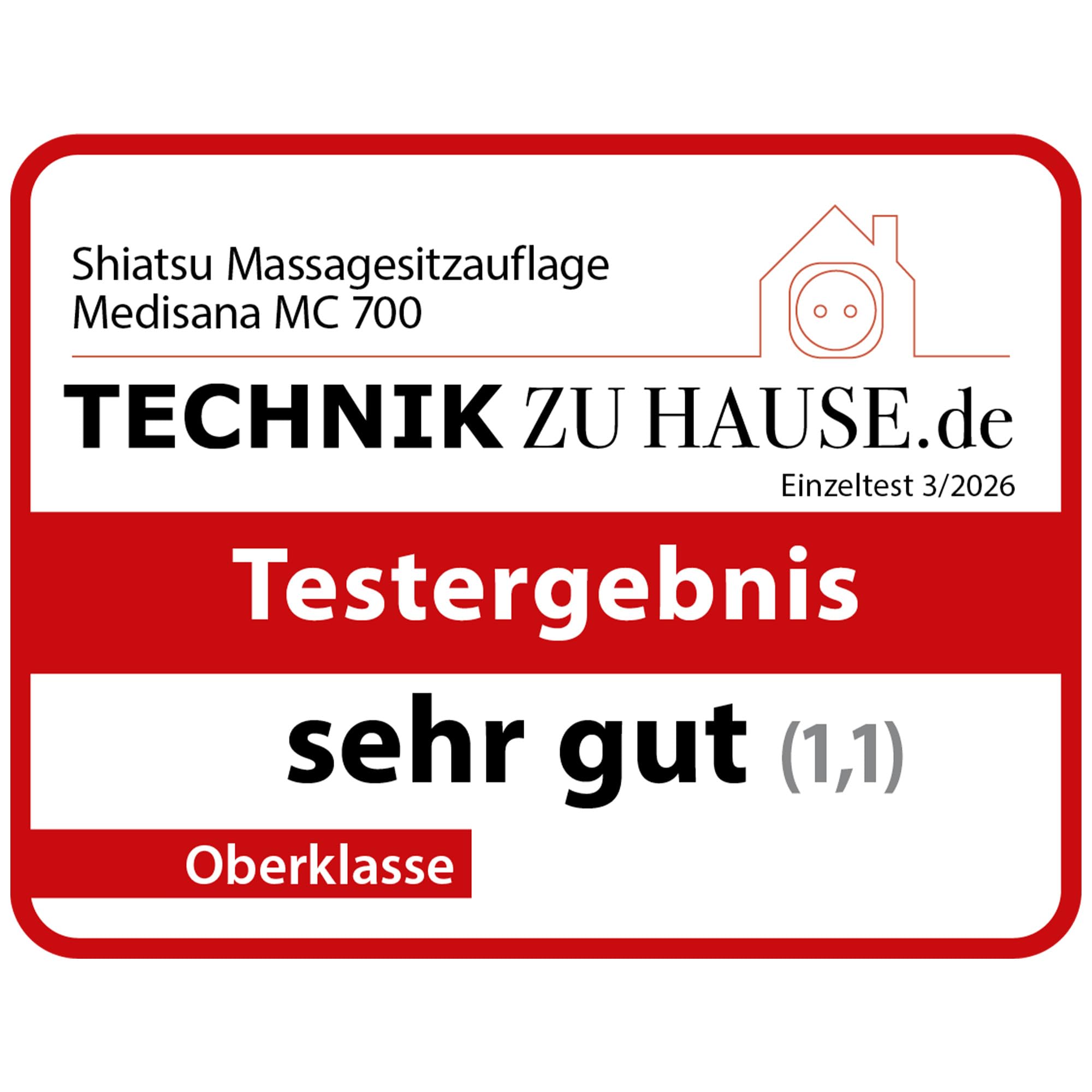 medisana MC 700 Shiatsu-Massagesitzauflage, Massagegerät für Rücken, Nacken, Schultern, extra dünne und leichte Massagematte mit großer Massagefläche und Wärme, nutzbar im Liegen und Sitzen