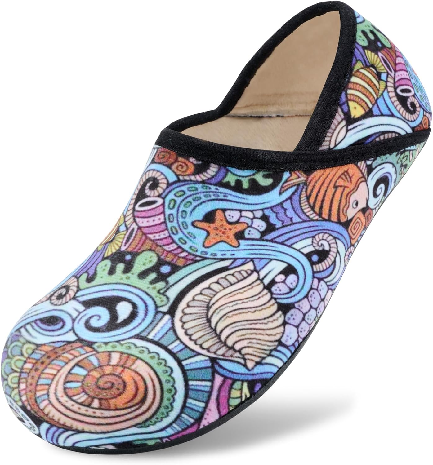 ANLUKE Slipper for Women Men Slipper Socks Fuzzy House Shoes Rubber Sole Slip On Soft-Lightweight Non Slip Indoor/Outdoor - Image 3